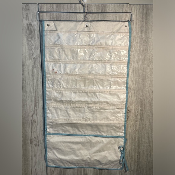 Real Simple Jewelry Organizer Storage Plus 18x33" Detachable Travel Pouch Tan - Picture 6 of 8